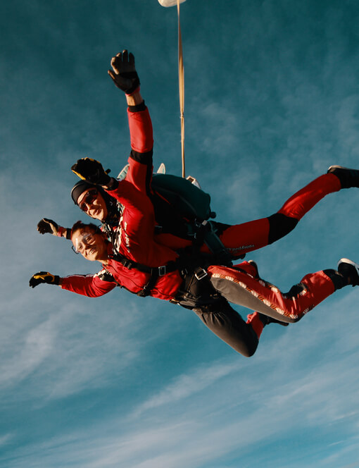 Tandemový seskok ze 3000 m